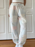 Shades Of Blue Quilted Pastel Joggers – main product image