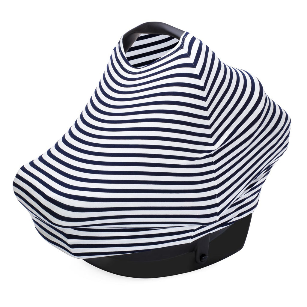 Multi-use Cover, White/Navy Stripes – main product image