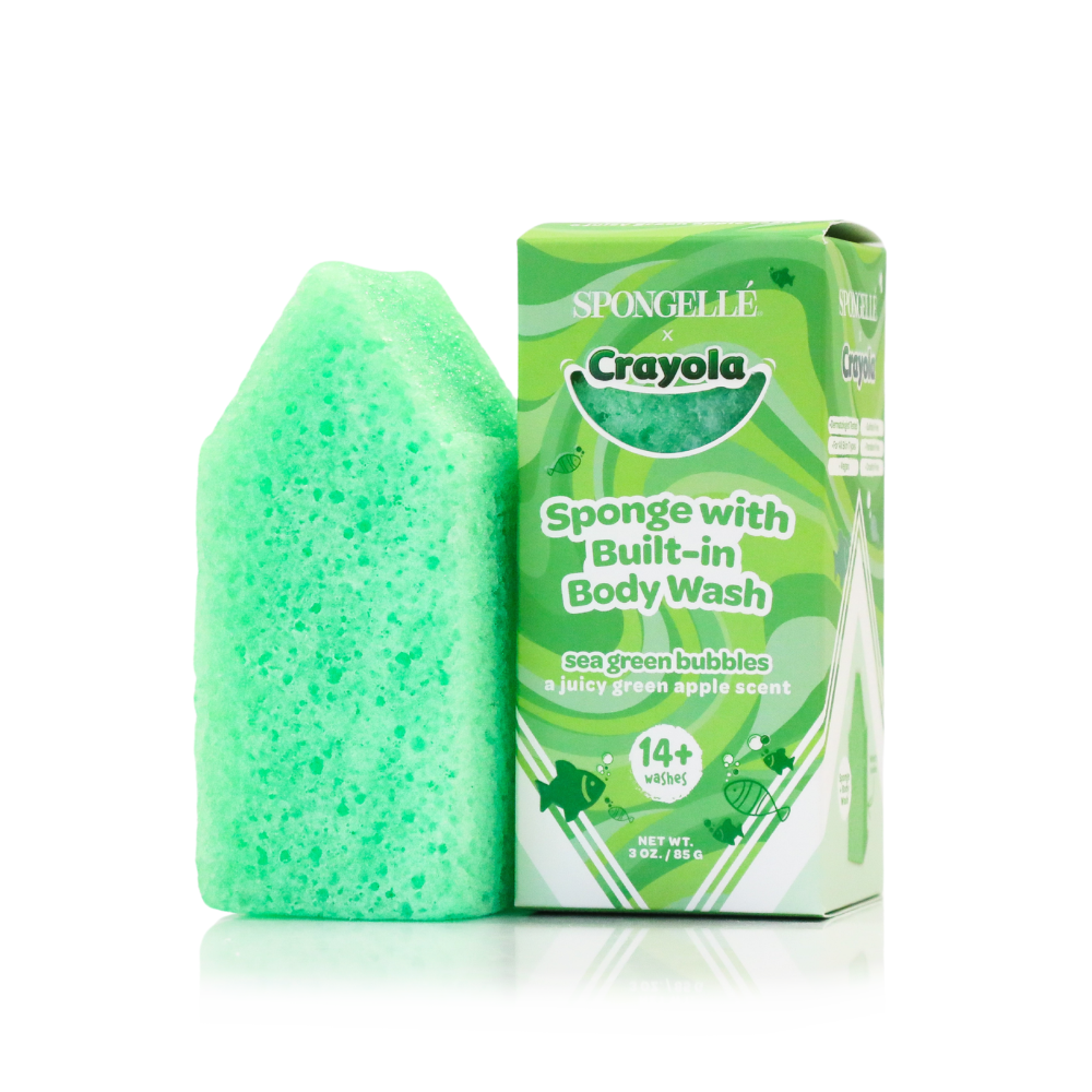 Sea Green Bubbles Body Buffer | Crayola – main product image
