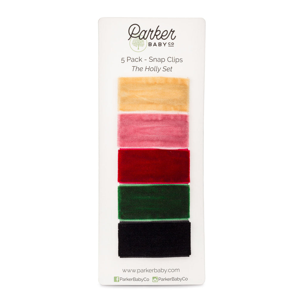 Holly Set - Velvet Hair Clips – alternate view 9