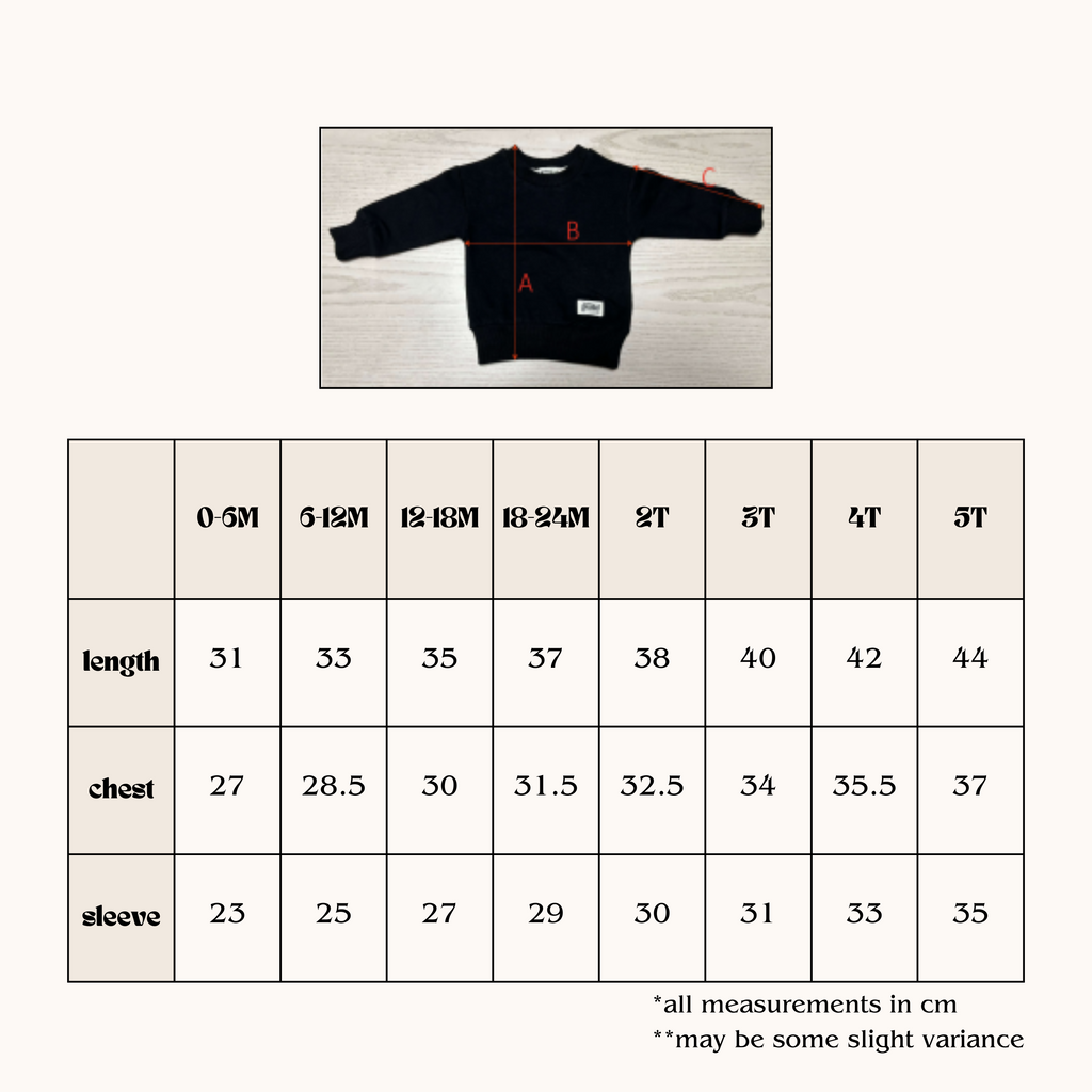 Kid's Organic Pullover in Black