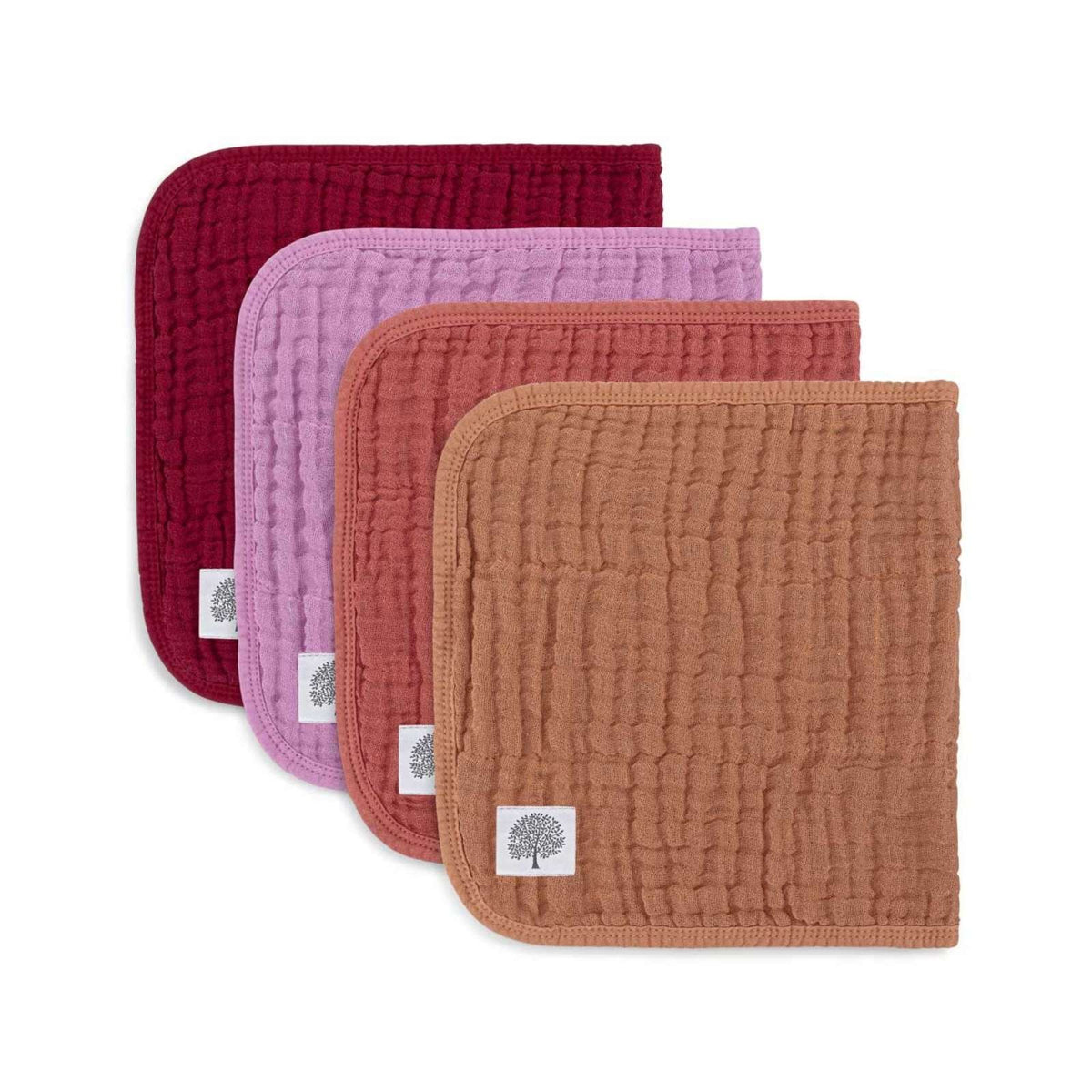 Rose Set - Muslin Burp Cloths (4 Pack) – main product image