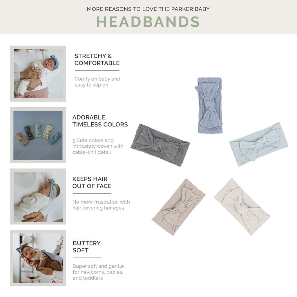 Stormy Set - Cable Knit Knotted Headbands - 5 Pack – alternate view 3