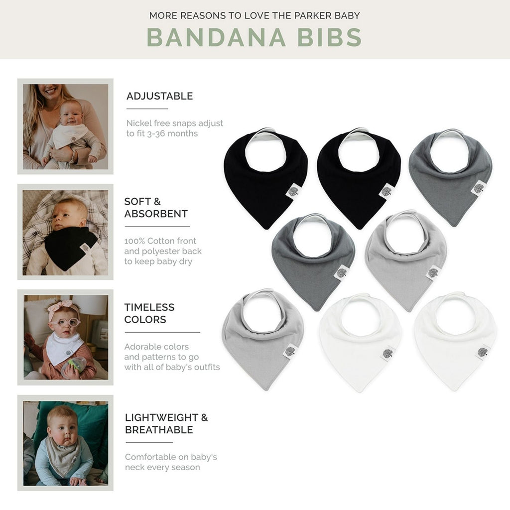Basics Bandana Bib Set (8 pack) – alternate view 2