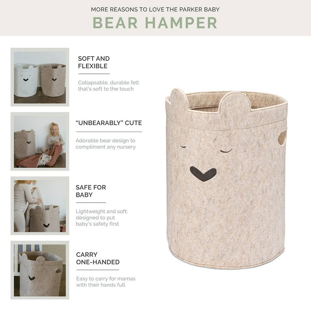 Bear Felt Laundry Hamper – alternate view 3