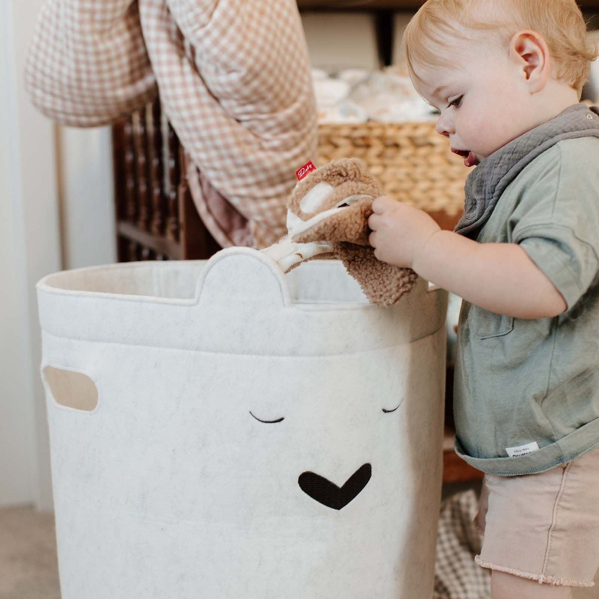 Bear Felt Laundry Hamper – alternate view 8