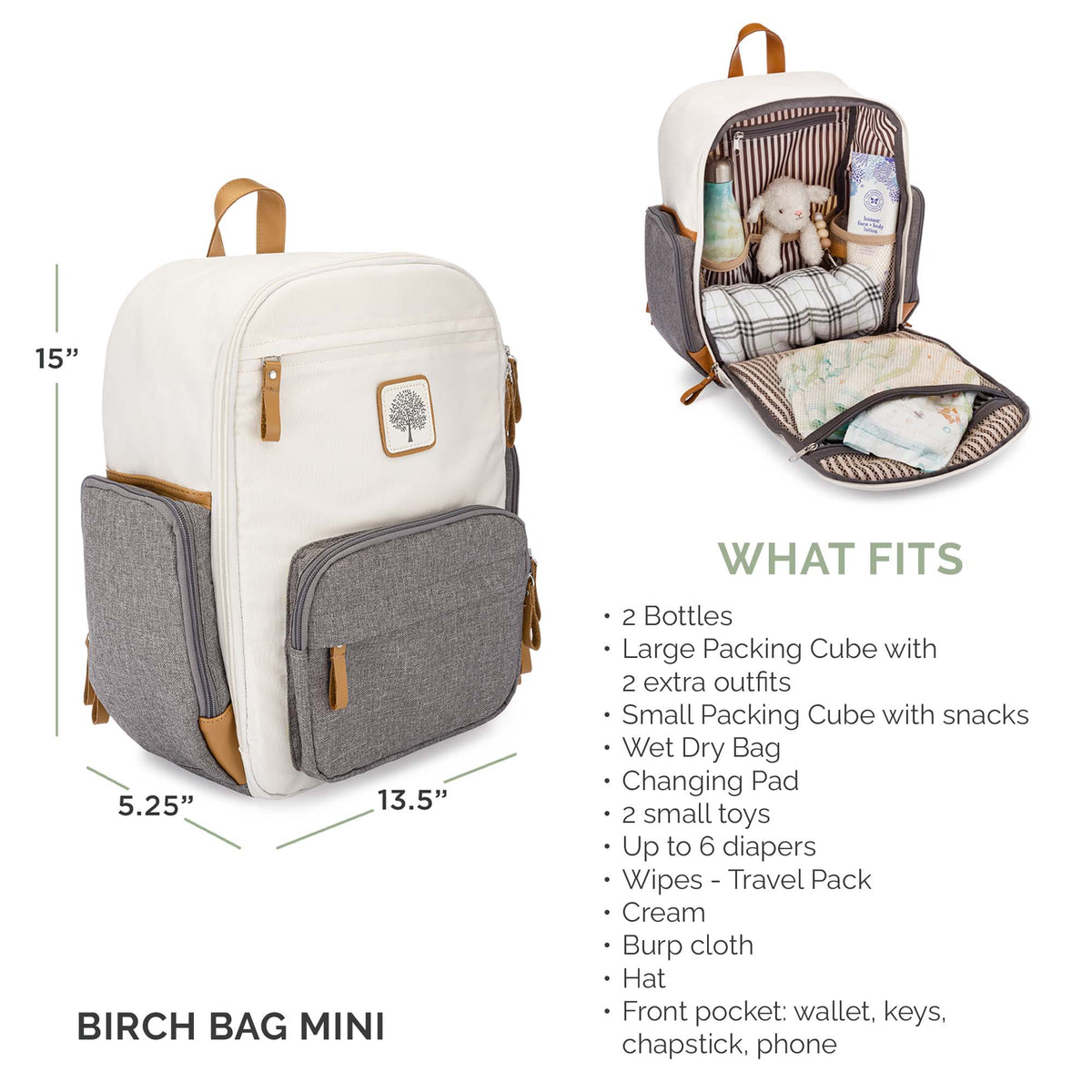 Birch Bag Mini - Diaper Backpack – alternate view 10