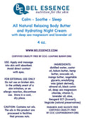 Calm-Soothe-Sleep All Natural Body Butter – Hydrates and Restores Skin, Eases Minor Aches and Soreness, Helps Sleep-4 oz