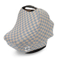 Multi-use Cover, Stormy Blue Checker – main product image