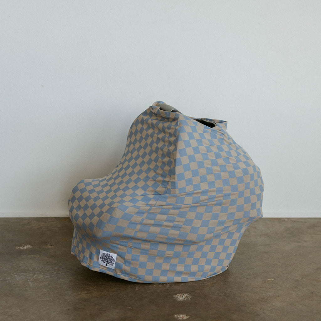 Multi-use Cover, Stormy Blue Checker – alternate view 6