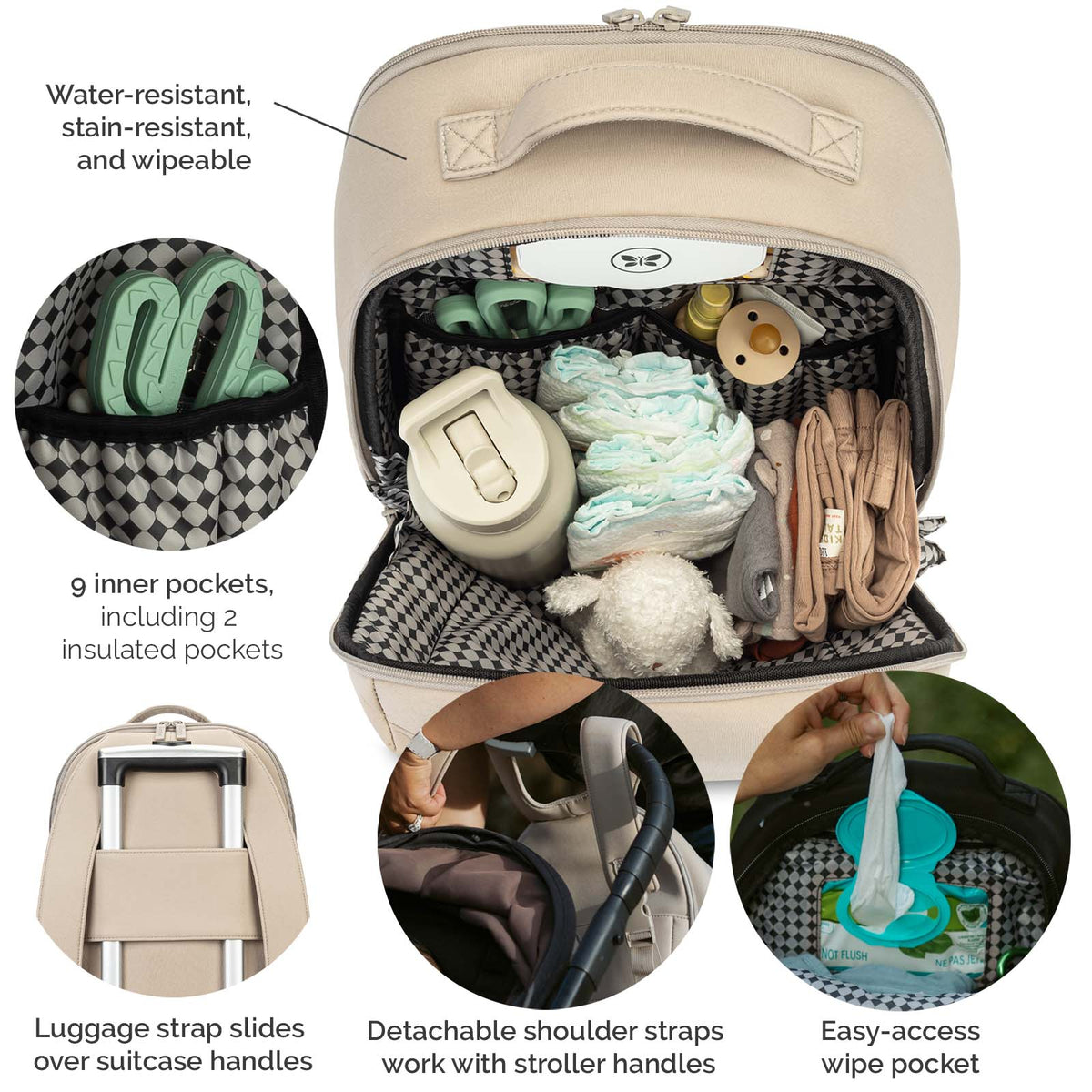 Drift Neoprene Diaper Backpack – alternate view 9