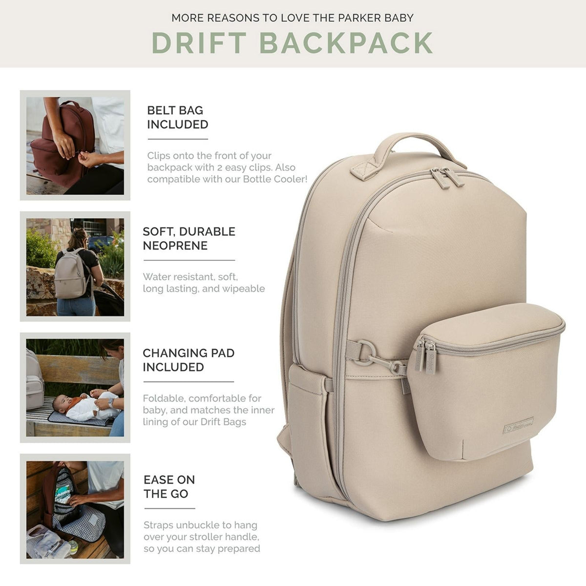 Drift Neoprene Diaper Backpack – alternate view 14