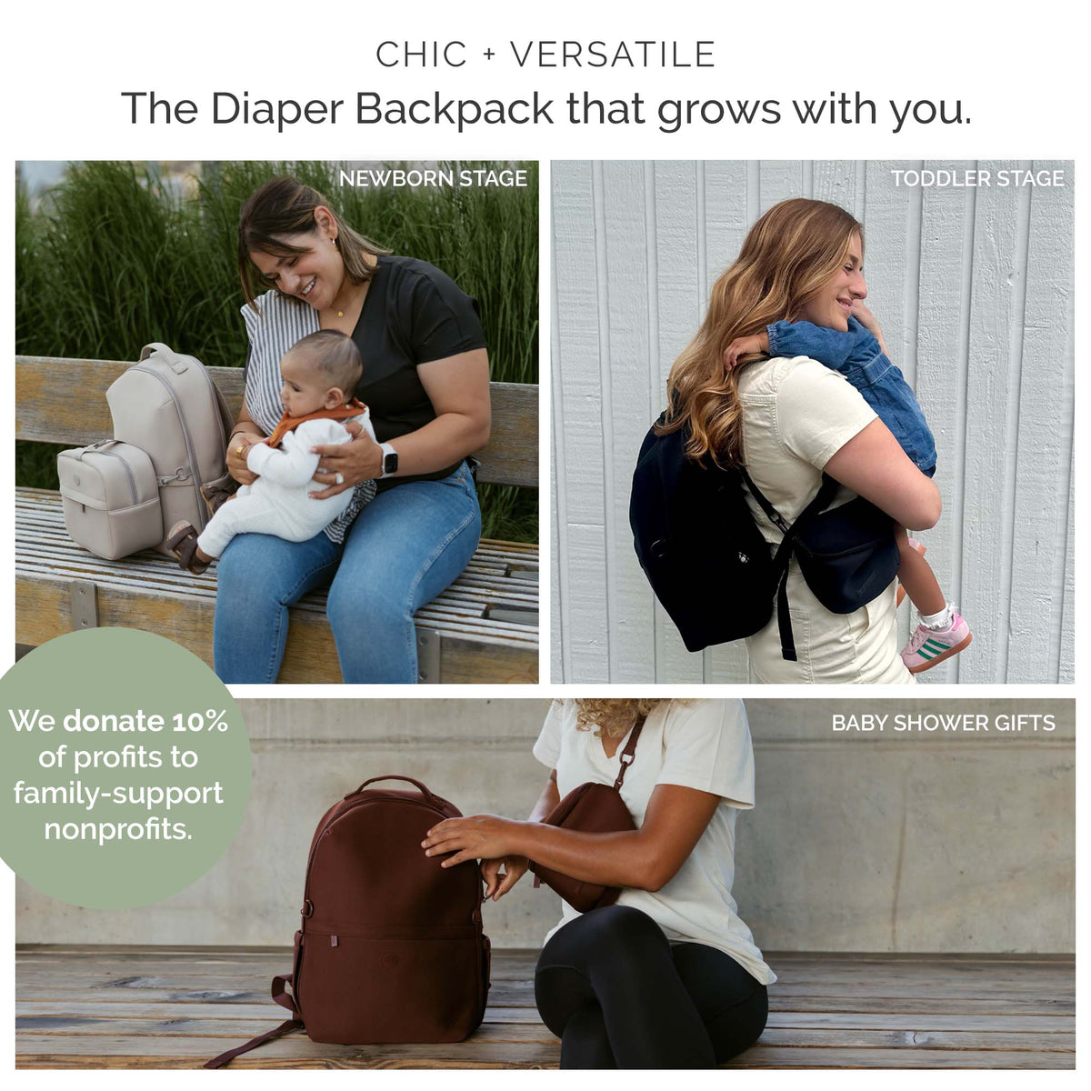 Drift Neoprene Diaper Backpack – alternate view 3