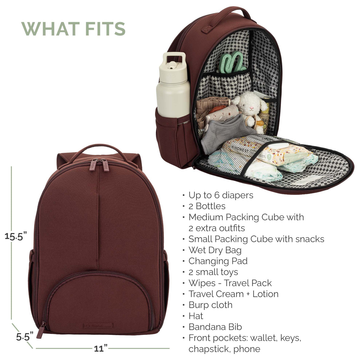Drift Neoprene Lite Diaper Backpack – alternate view 4