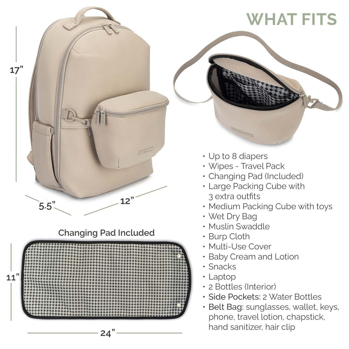Drift Neoprene Diaper Backpack – alternate view 4