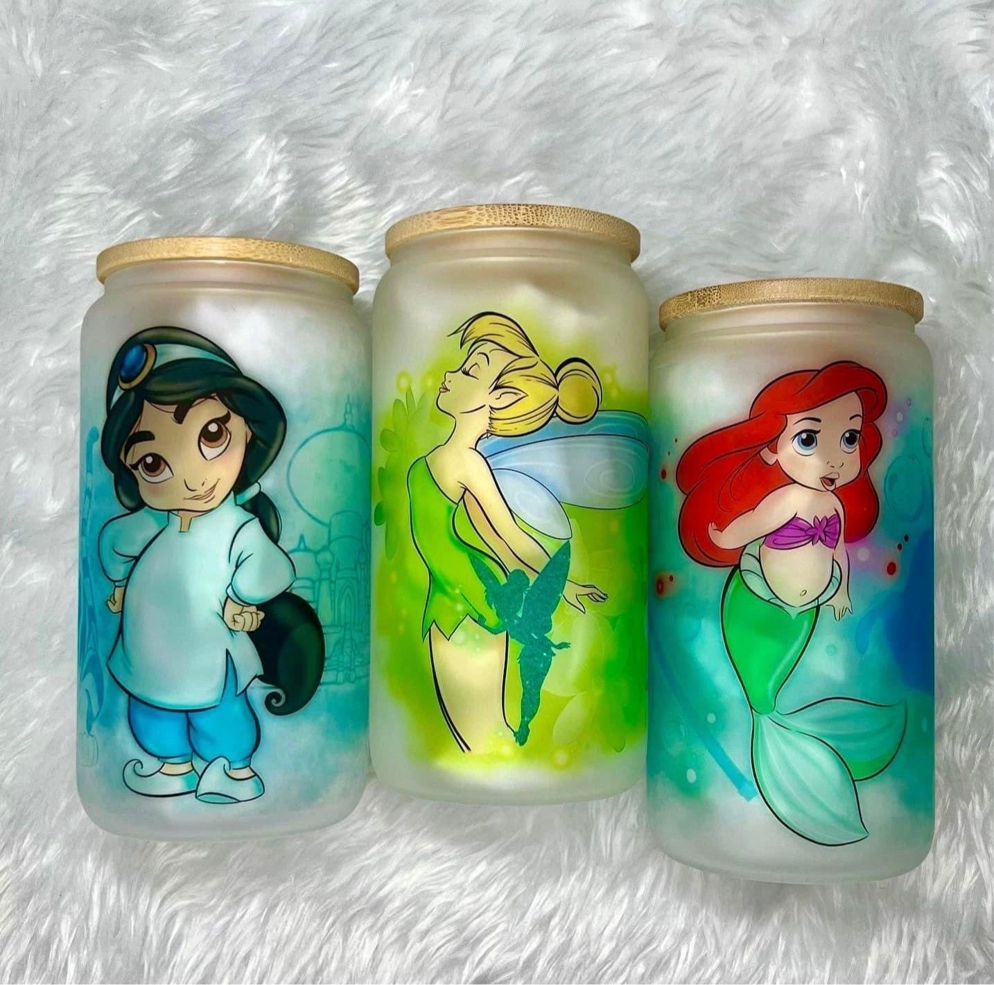 12oz or 16oz Sublimation Blank Glass Can Jar Tumbler (Clear or Frosted)