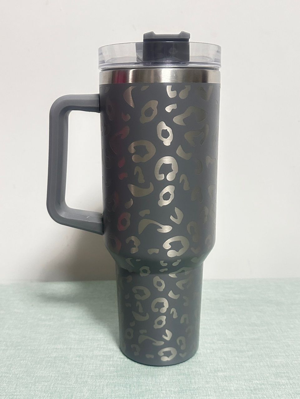 40oz Cheetah Leopard Laser Etched Stainless Tumbler