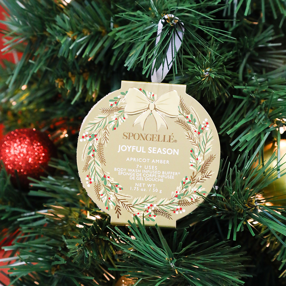 Joyful Season - Apricot Amber | Holiday Wreath – alternate view 2