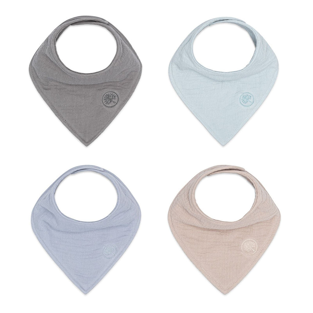 Stormy Muslin Bandana Bibs Set (4-Pack) – main product image