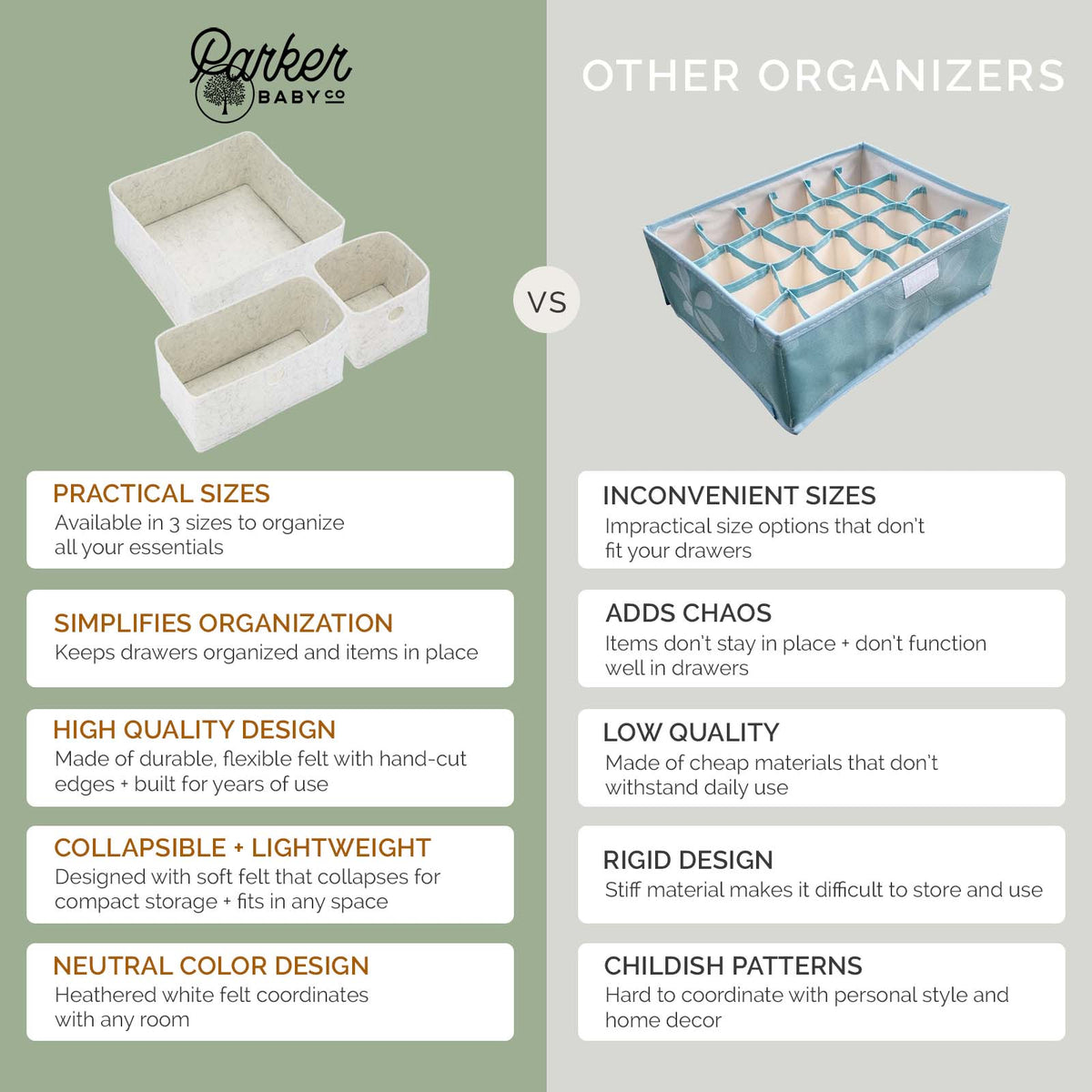 Felt Drawer Organizers – alternate view 11