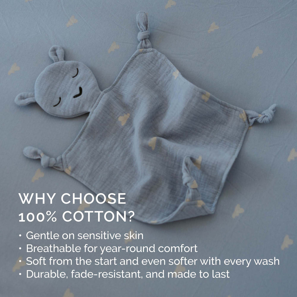 100% Muslin Lovey - Rosewood Checker – alternate view 4
