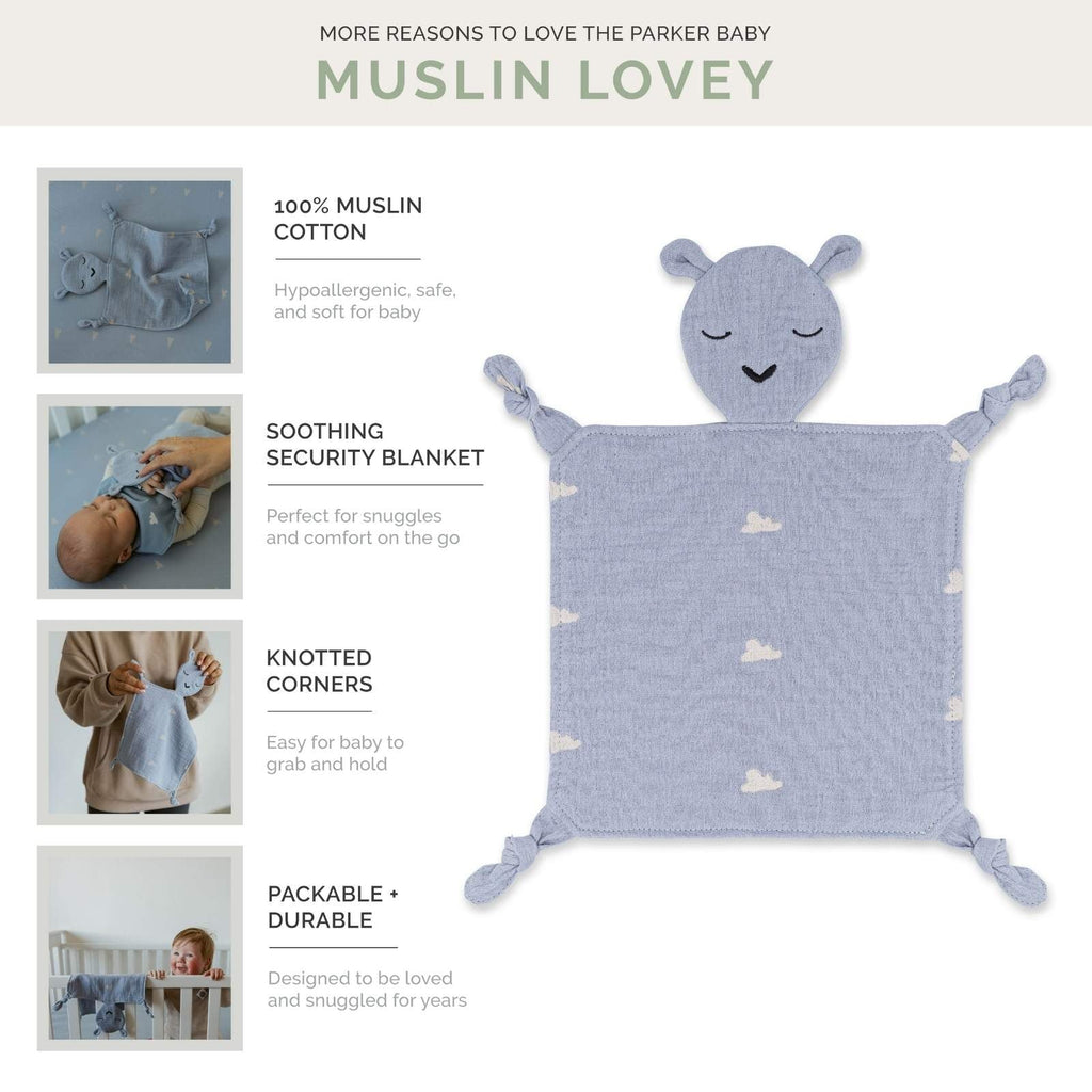 100% Muslin Lovey - Windy – alternate view 3